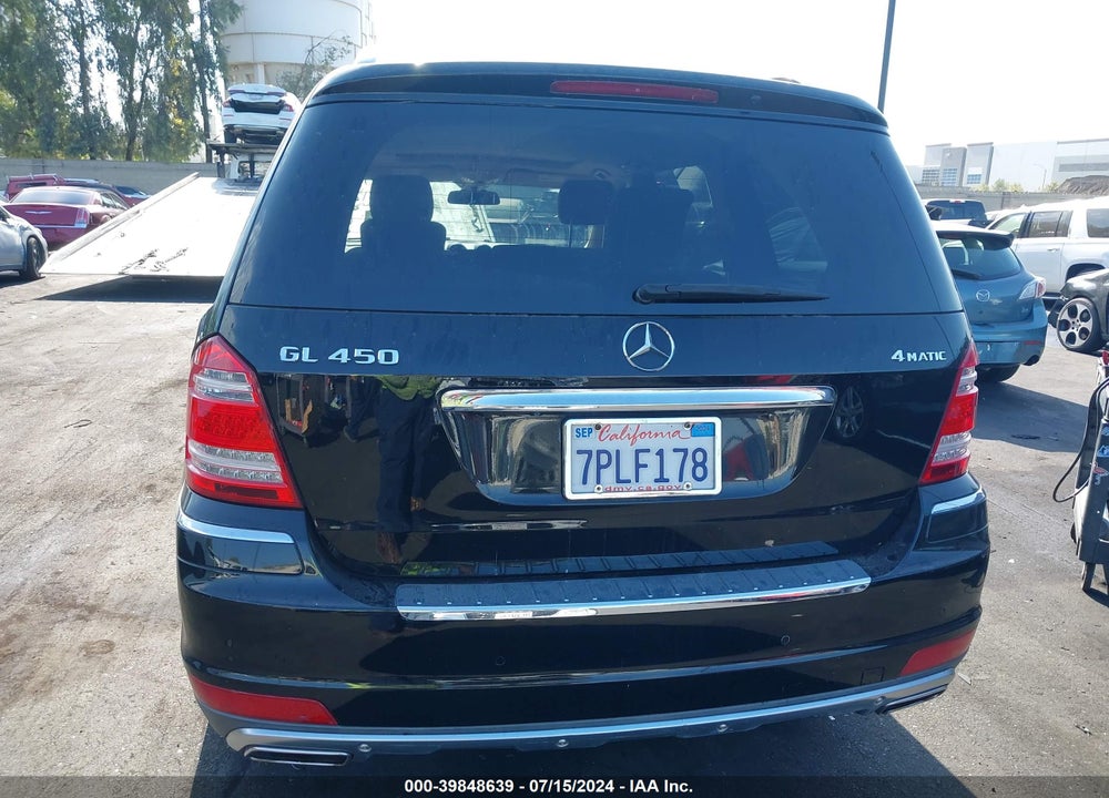 2012 MERCEDES-BENZ GL 450 4MATIC VIN: 4JGBF7BE7CA774099