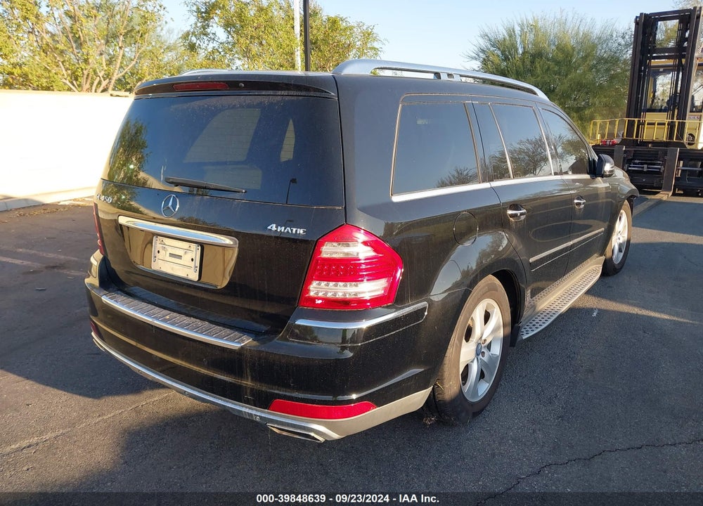2012 MERCEDES-BENZ GL 450 4MATIC VIN: 4JGBF7BE7CA774099