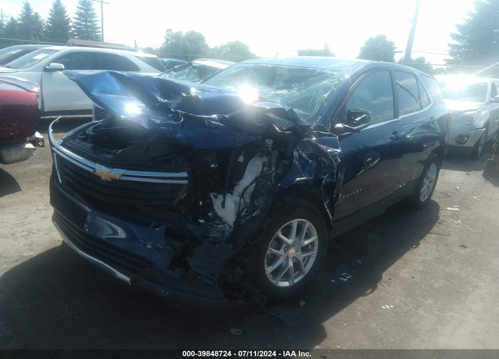 2022 CHEVROLET EQUINOX FWD LT VIN: 3GNAXKEV2NL290629