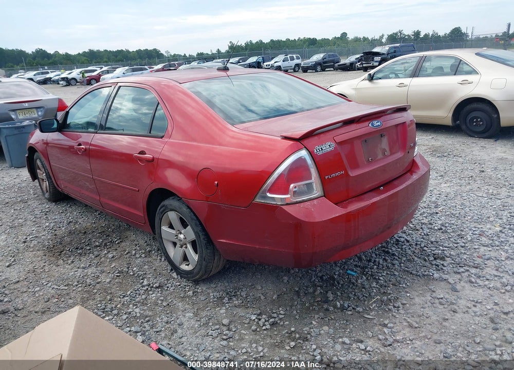 2008 FORD FUSION SE VIN: 3FAHP07Z68R152949