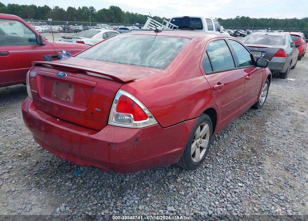2008 FORD FUSION SE VIN: 3FAHP07Z68R152949