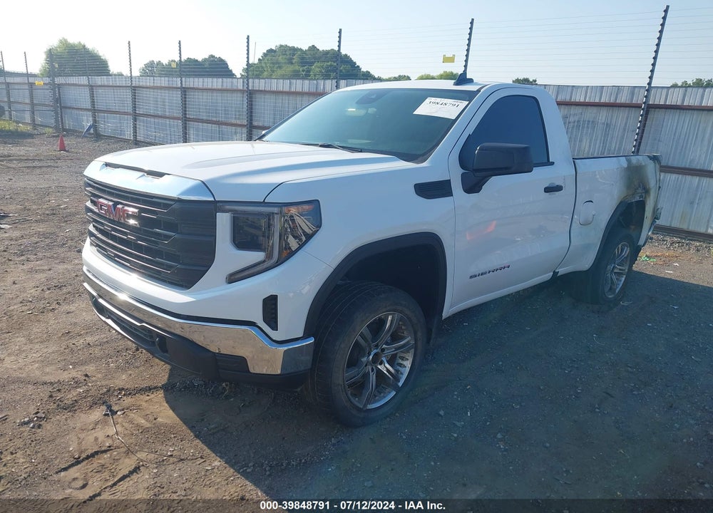 2024 GMC SIERRA 1500 4WD REGULAR CAB STANDARD BOX PRO VIN: 3GTNUAEK7RG292314