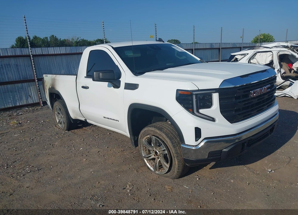 2024 GMC SIERRA 1500 4WD REGULAR CAB STANDARD BOX PRO VIN: 3GTNUAEK7RG292314