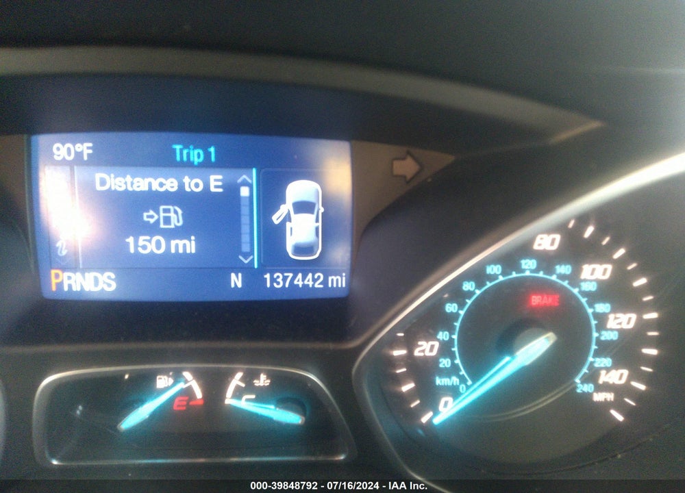 2015 FORD ESCAPE SE VIN: 1FMCU9G95FUC80943