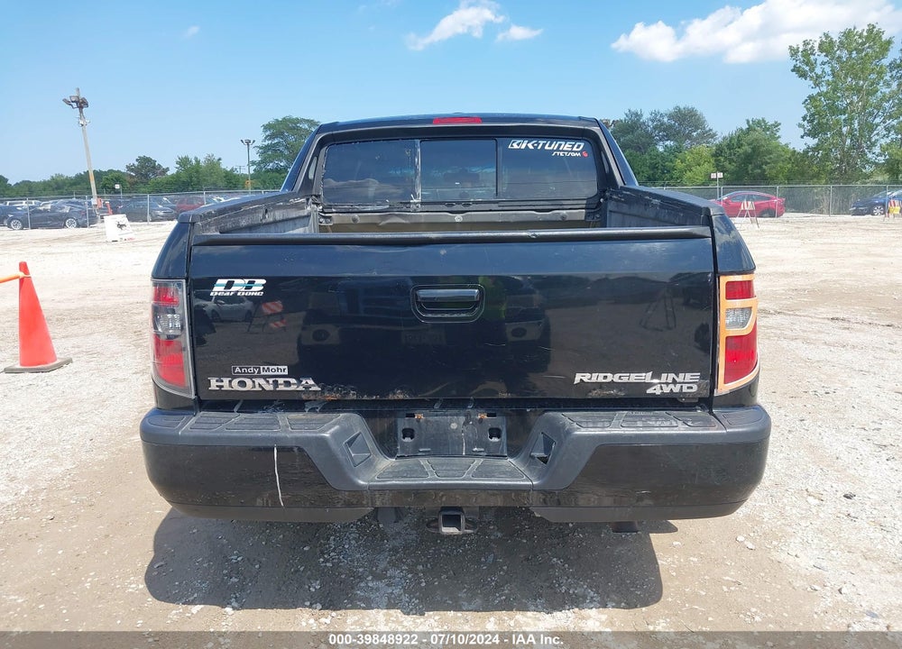 2012 HONDA RIDGELINE RTL VIN: 5FPYK1F50CB002883