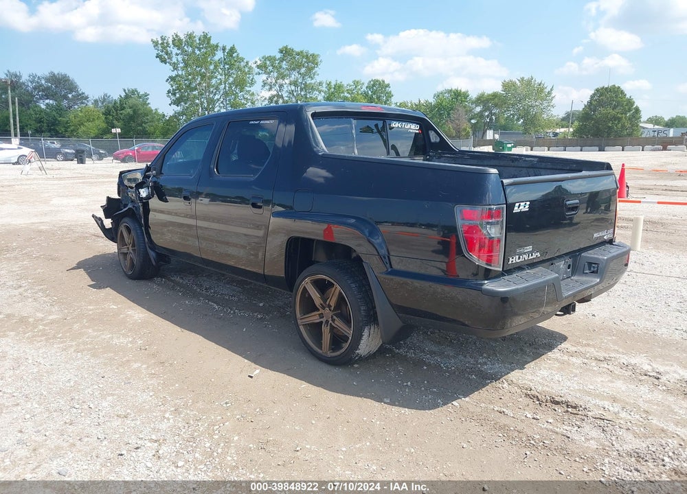 2012 HONDA RIDGELINE RTL VIN: 5FPYK1F50CB002883