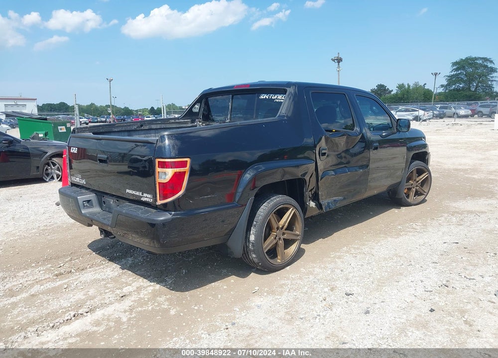 2012 HONDA RIDGELINE RTL VIN: 5FPYK1F50CB002883