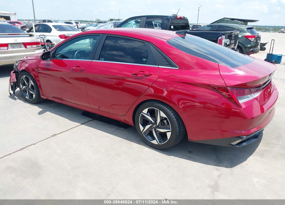2021 HYUNDAI ELANTRA LIMITED VIN: KMHLP4AG2MU171032