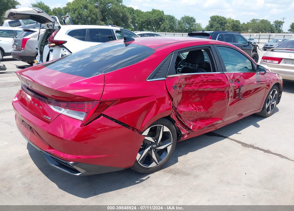 2021 HYUNDAI ELANTRA LIMITED VIN: KMHLP4AG2MU171032