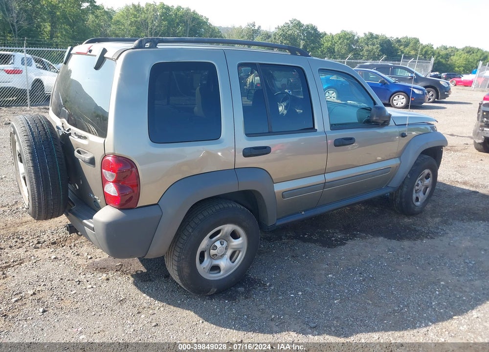 2006 JEEP LIBERTY SPORT VIN: 1J4GL48K66W249566