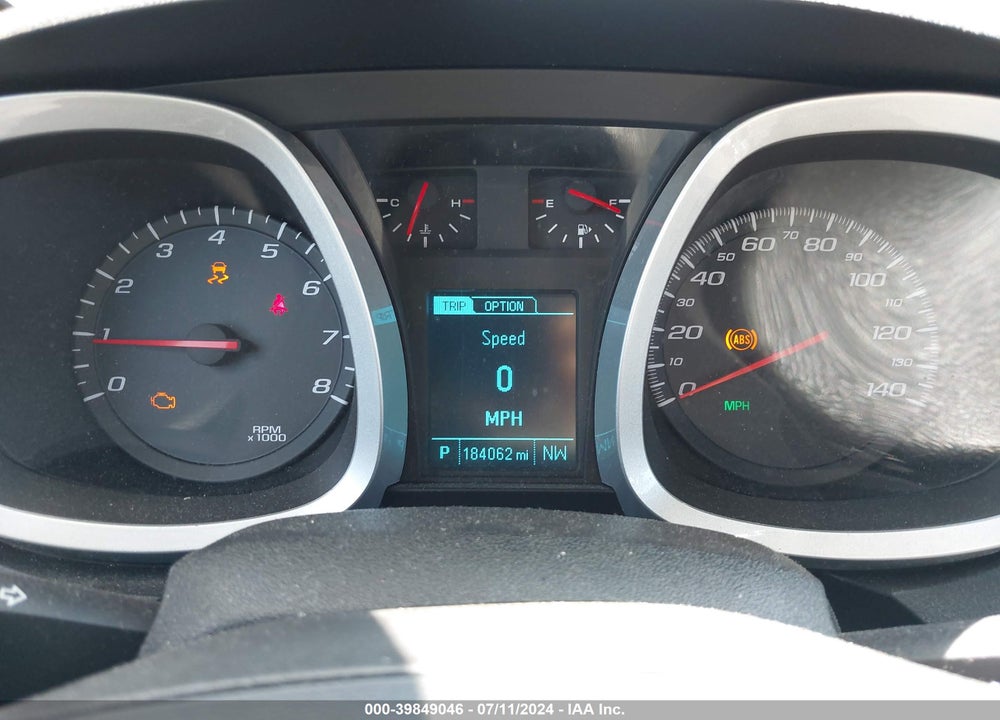 2013 CHEVROLET EQUINOX 1LT VIN: 2GNALDEK0D6255572