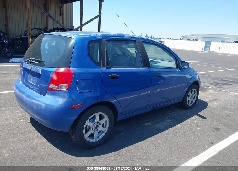 2005 CHEVROLET AVEO LS VIN: KL1TD62695B281014