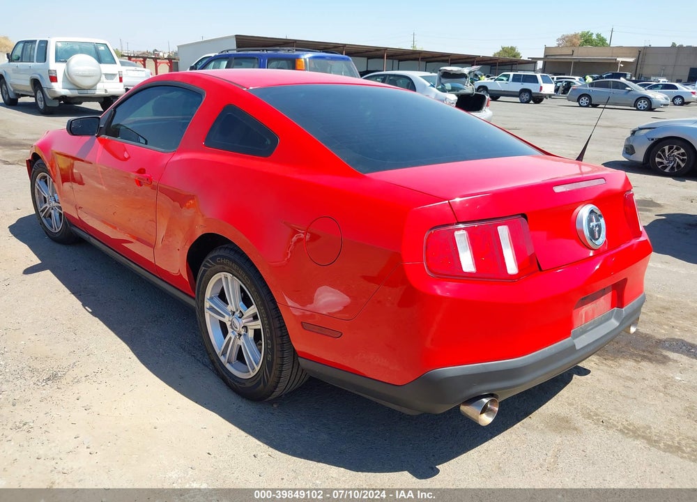 2012 FORD MUSTANG V6 VIN: 1ZVBP8AM4C5265366