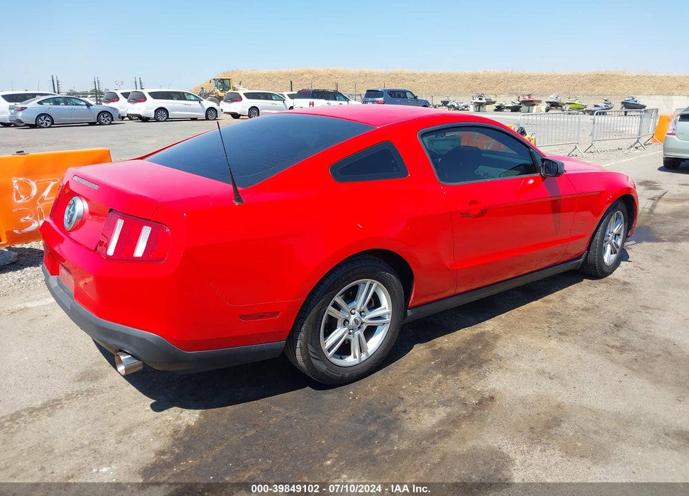 2012 FORD MUSTANG V6 VIN: 1ZVBP8AM4C5265366