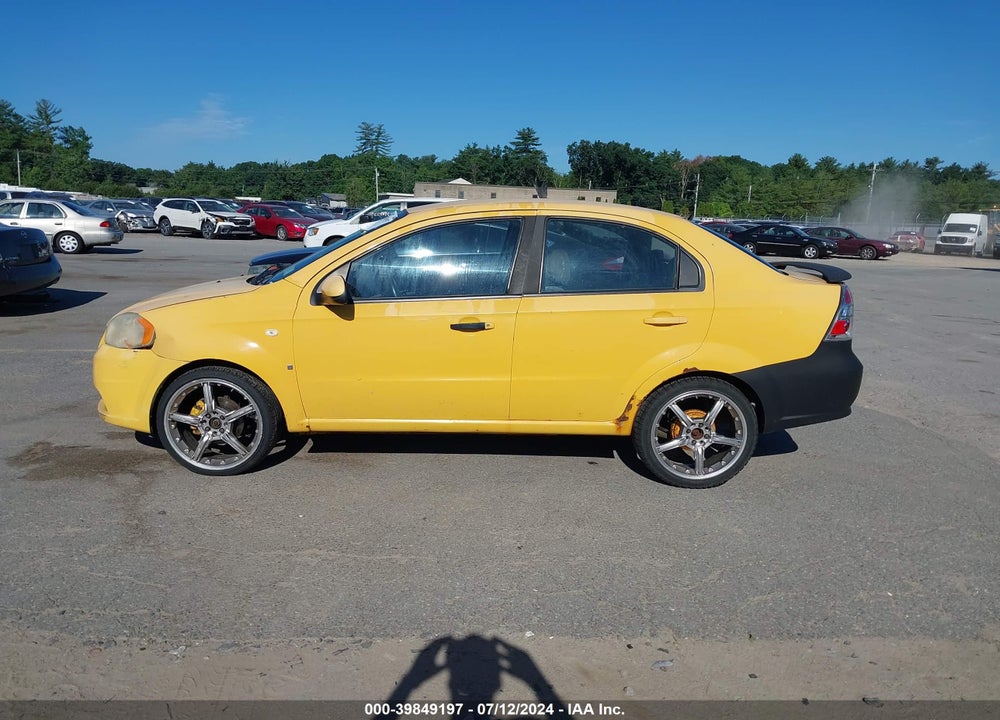 2008 CHEVROLET AVEO LS VIN: KL1TD56678B251616