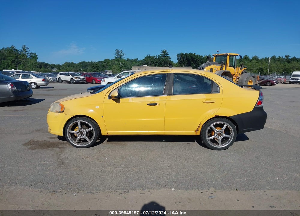 2008 CHEVROLET AVEO LS VIN: KL1TD56678B251616