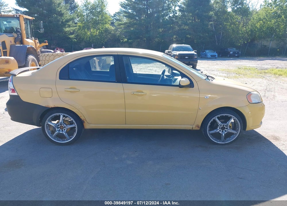 2008 CHEVROLET AVEO LS VIN: KL1TD56678B251616