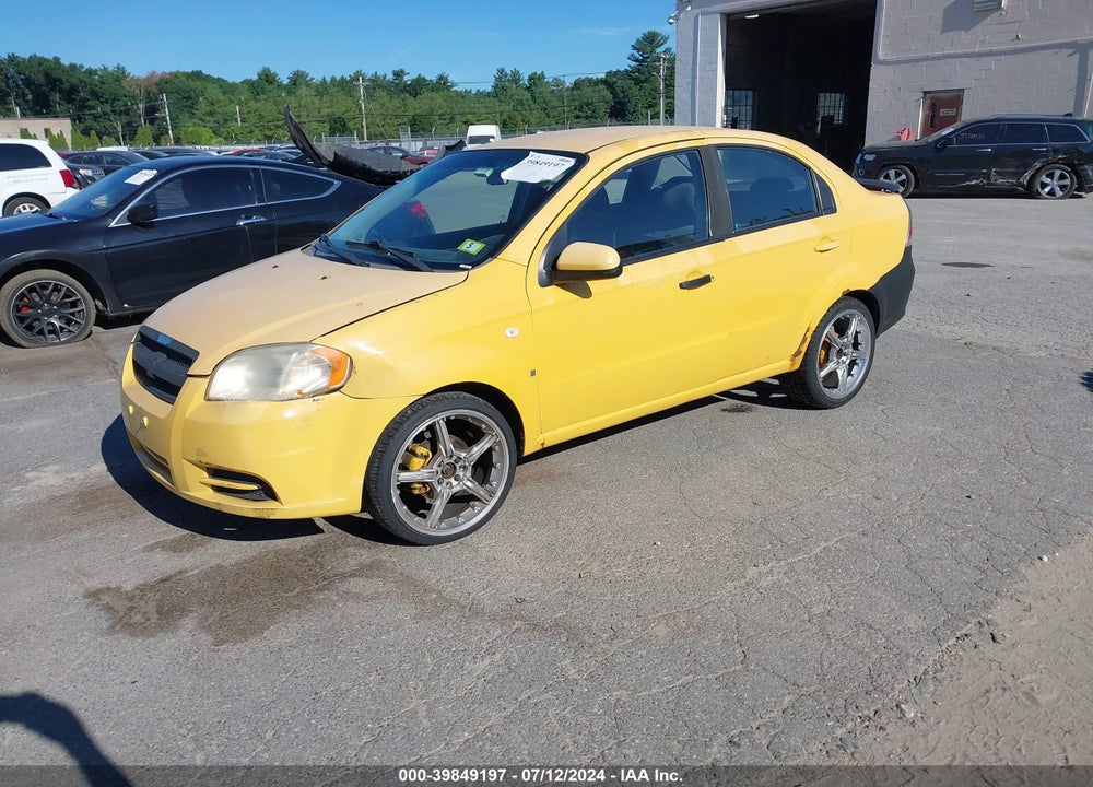 2008 CHEVROLET AVEO LS VIN: KL1TD56678B251616