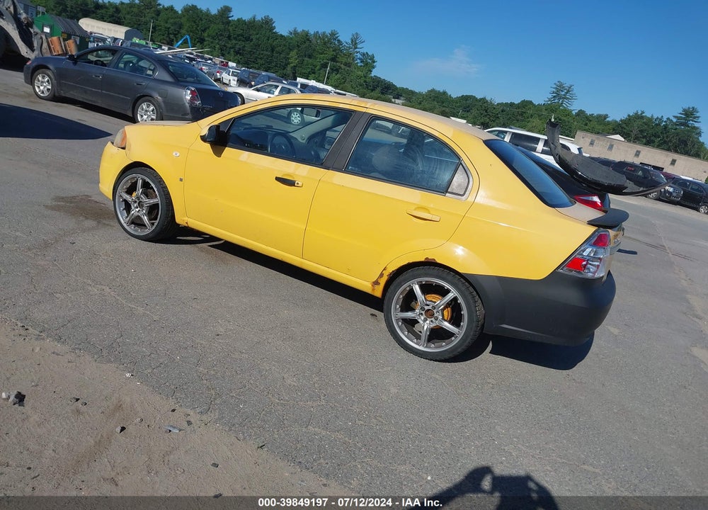 2008 CHEVROLET AVEO LS VIN: KL1TD56678B251616