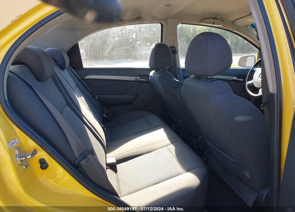 2008 CHEVROLET AVEO LS VIN: KL1TD56678B251616