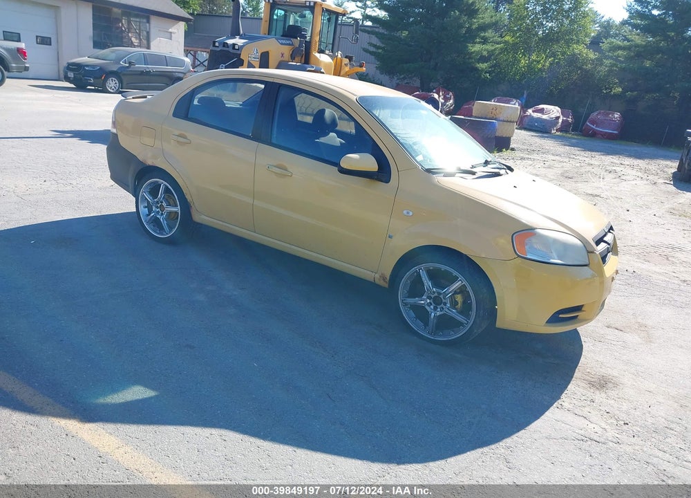 2008 CHEVROLET AVEO LS VIN: KL1TD56678B251616
