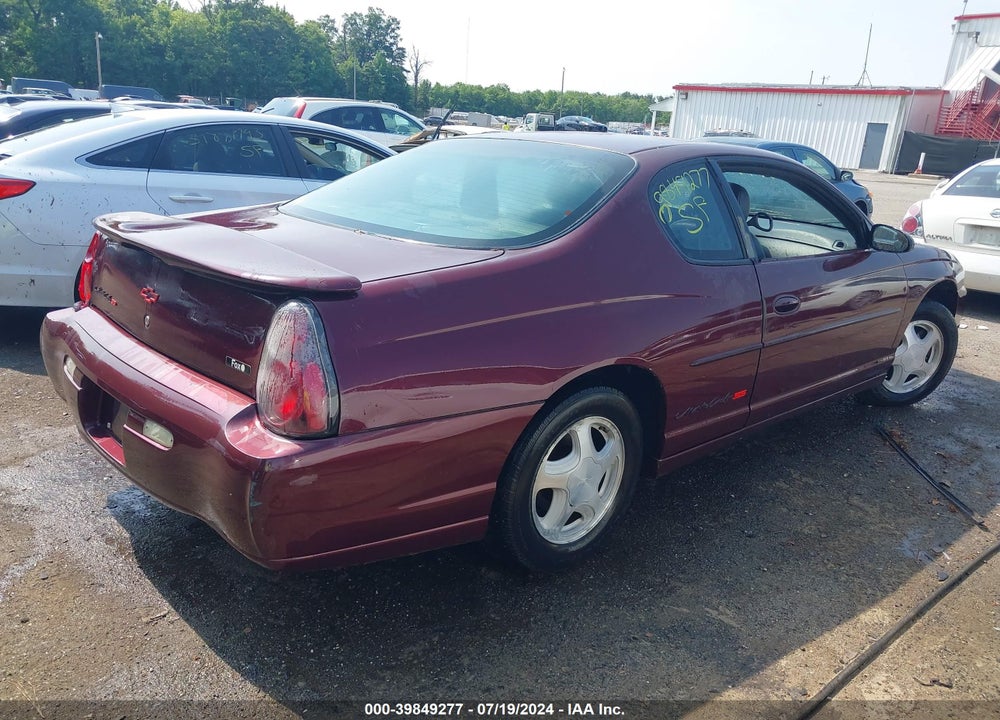 2003 CHEVROLET MONTE CARLO SS VIN: 2G1WX12K239186427