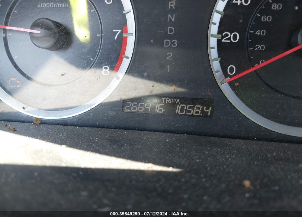 2010 HONDA ACCORD 2.4 LX-P VIN: 1HGCP2F46AA052941