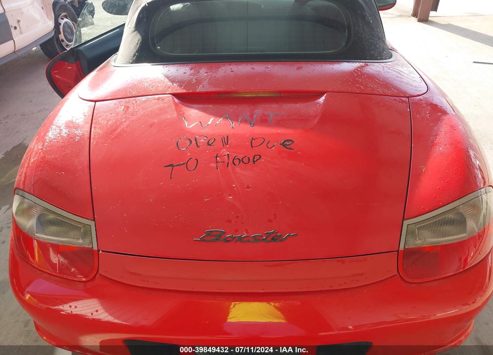 2003 PORSCHE BOXSTER VIN: WP0CA29813U621792