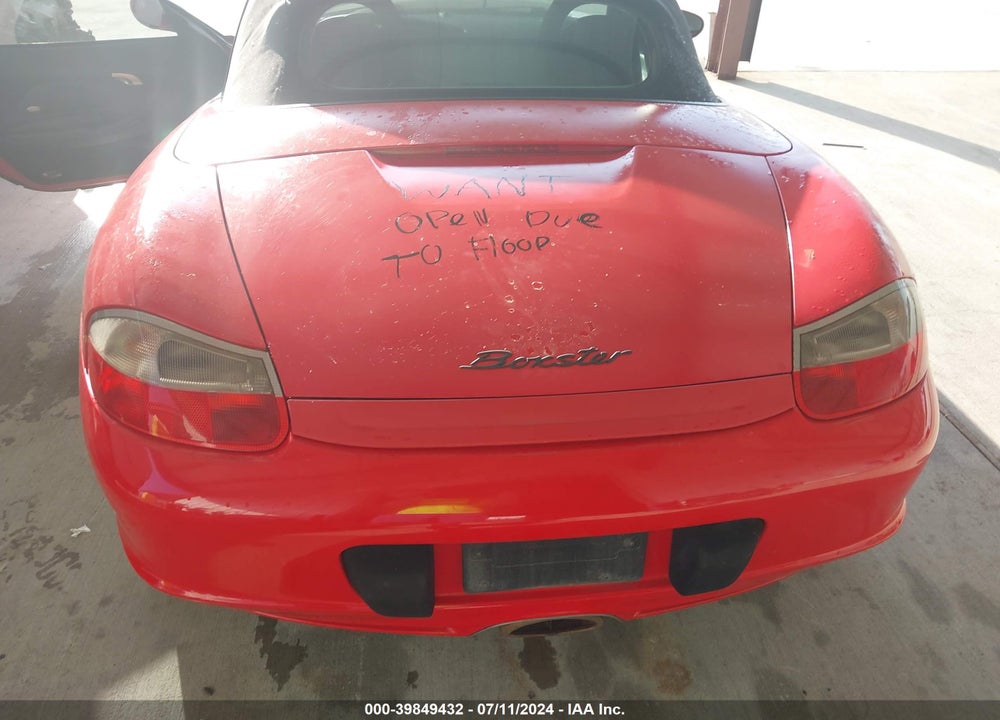 2003 PORSCHE BOXSTER VIN: WP0CA29813U621792