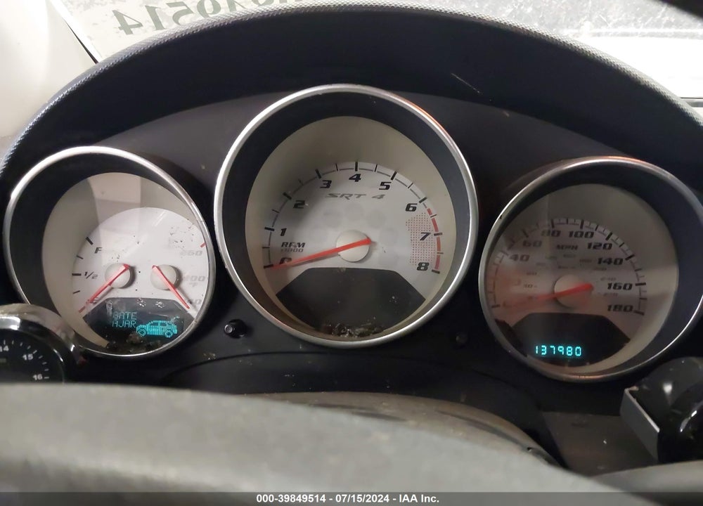 2008 DODGE CALIBER SRT4 VIN: 1B3HB68F28D722617