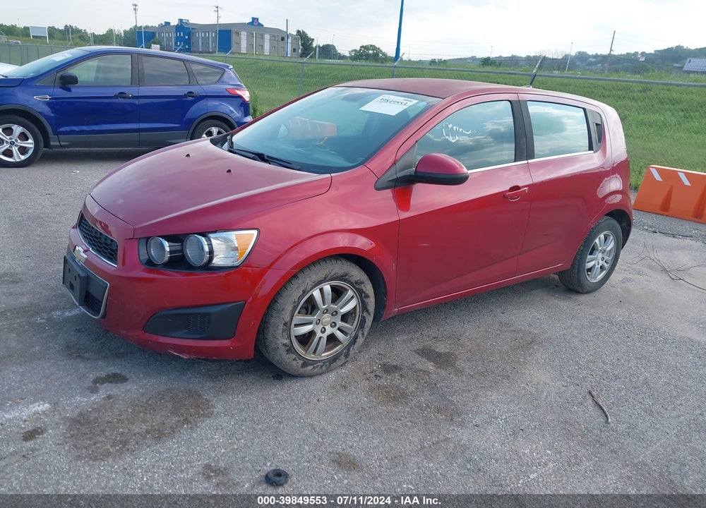 2012 CHEVROLET SONIC 2LT VIN: 1G1JC6SH9C4220986