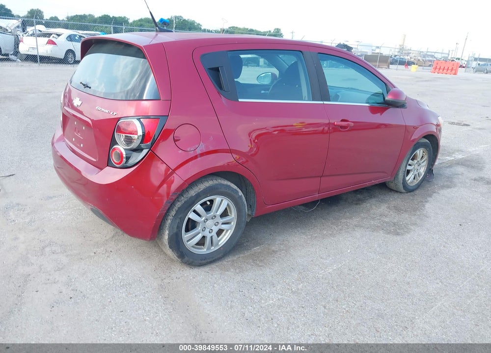 2012 CHEVROLET SONIC 2LT VIN: 1G1JC6SH9C4220986