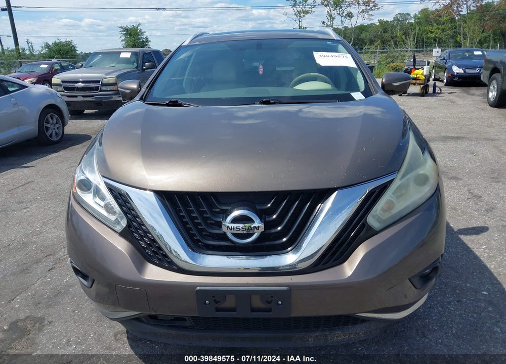 2015 NISSAN MURANO PLATINUM VIN: 5N1AZ2MG1FN264316