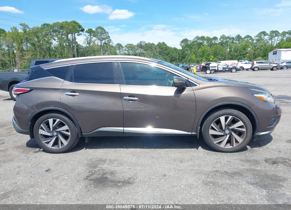 2015 NISSAN MURANO PLATINUM VIN: 5N1AZ2MG1FN264316