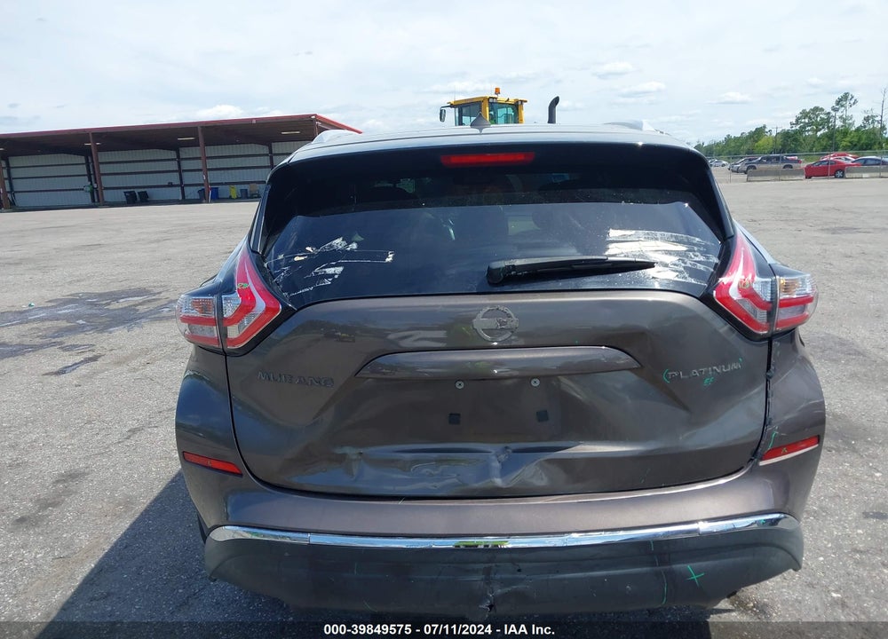 2015 NISSAN MURANO PLATINUM VIN: 5N1AZ2MG1FN264316
