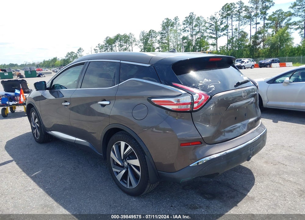 2015 NISSAN MURANO PLATINUM VIN: 5N1AZ2MG1FN264316