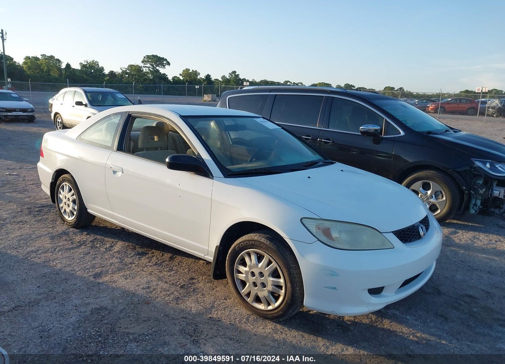2004 HONDA CIVIC LX VIN: 1HGEM22584L061309