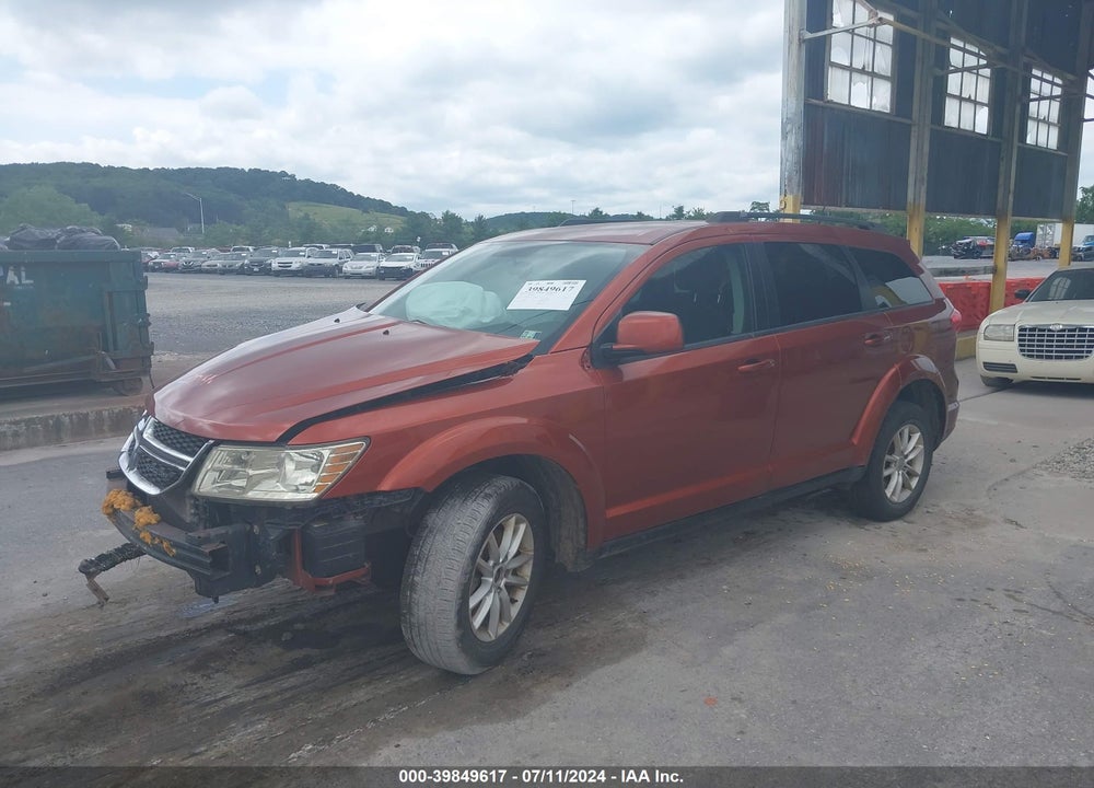 2013 DODGE JOURNEY SXT VIN: 3C4PDDBG2DT527275