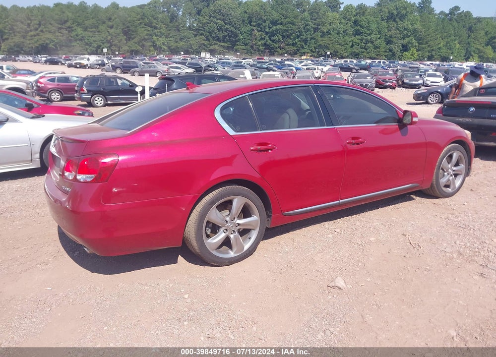 2008 LEXUS GS 350 VIN: JTHBE96S080033209