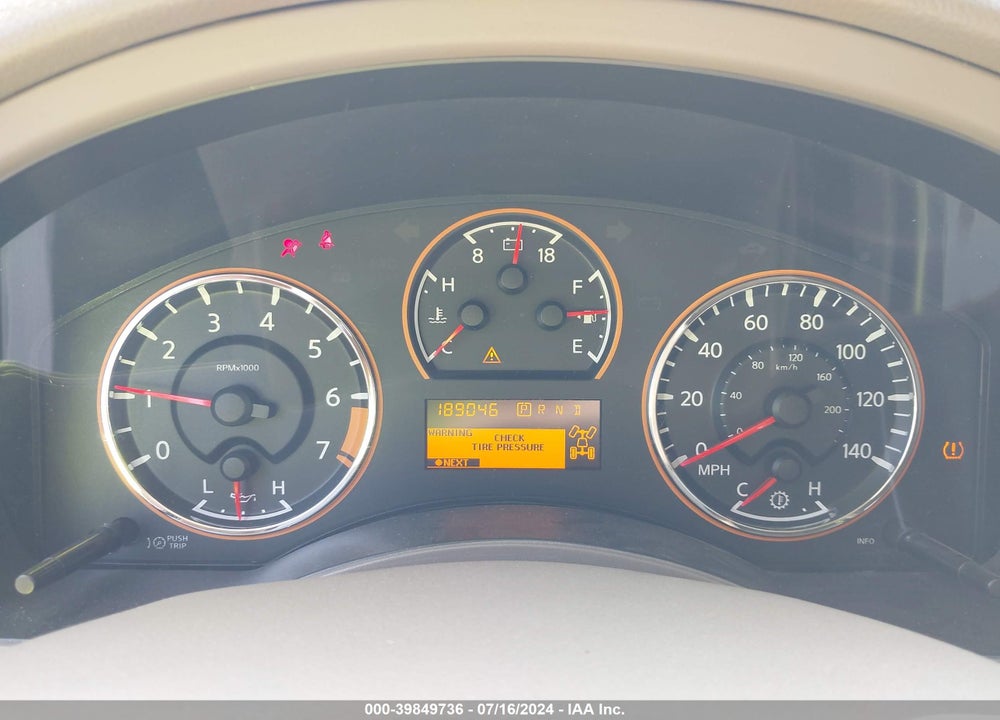 2011 NISSAN ARMADA PLATINUM VIN: 5N1AA0NE2BN604401