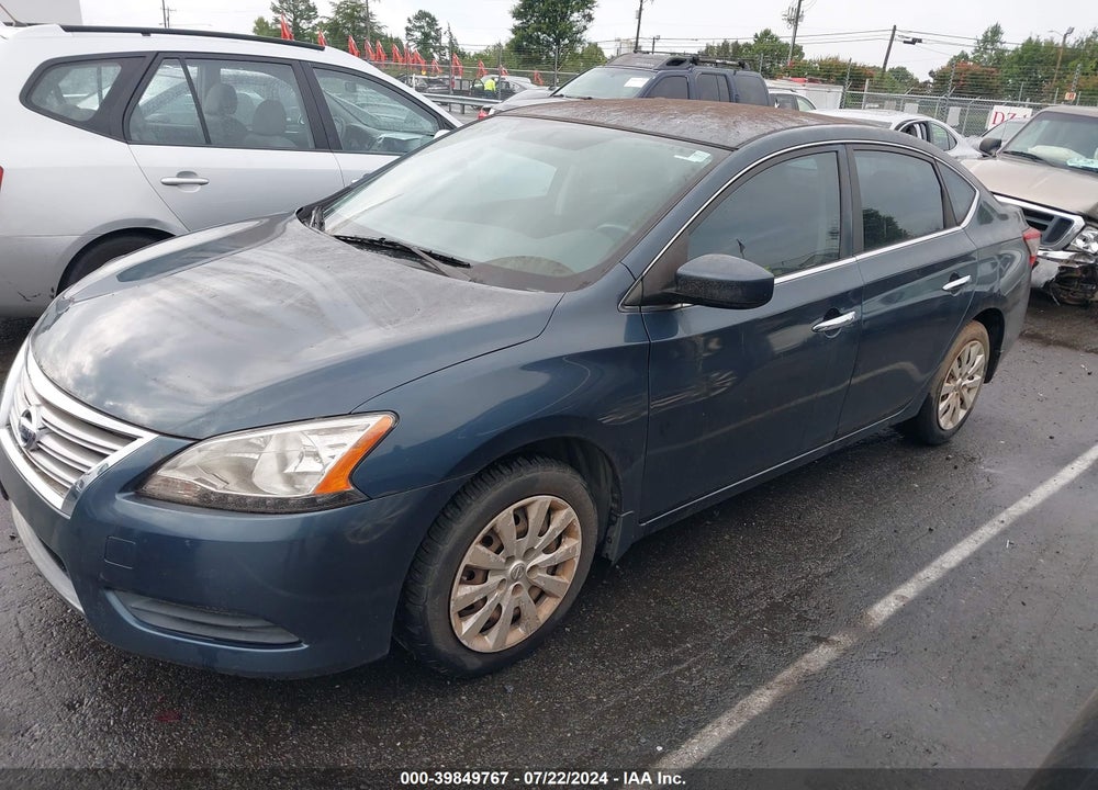 2013 NISSAN SENTRA SV VIN: 3N1AB7AP5DL737158