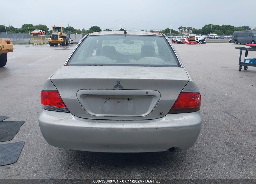 2005 MITSUBISHI LANCER ES VIN: JA3AJ26E65U017772