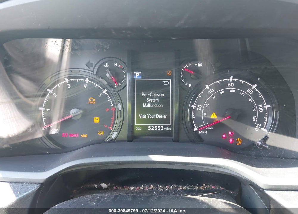 2020 TOYOTA 4RUNNER SR5 PREMIUM VIN: JTEZU5JR6L5220025