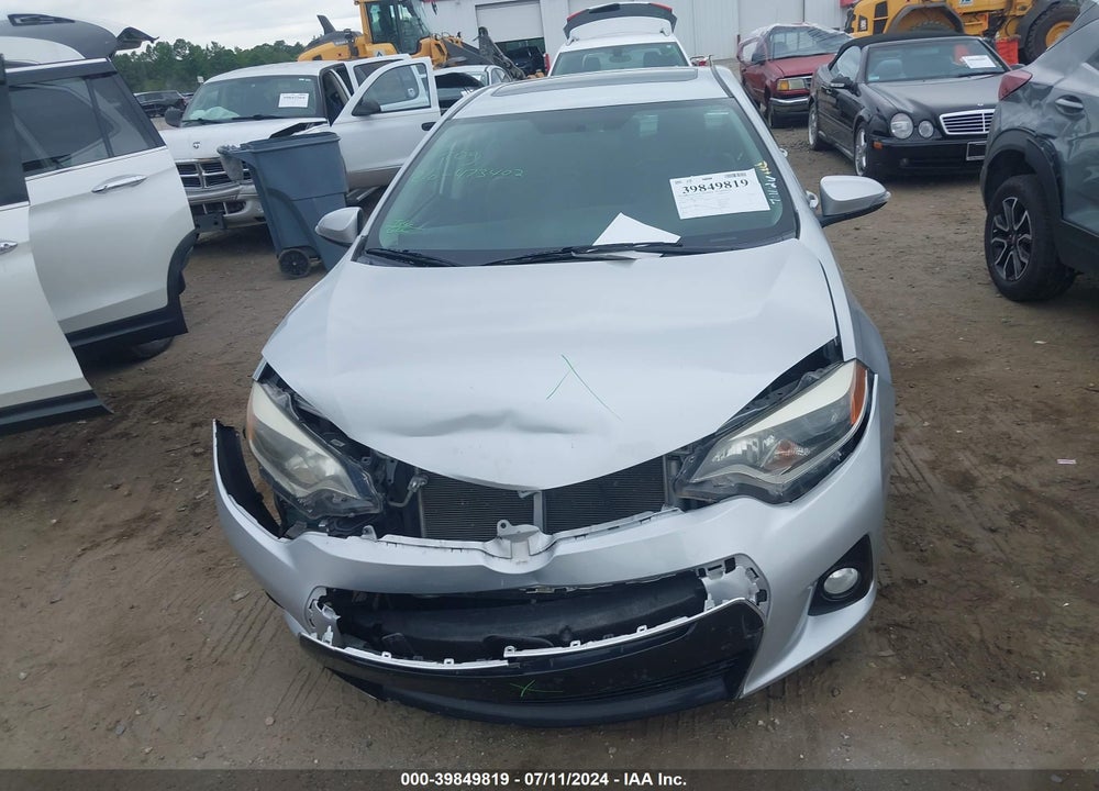 2014 TOYOTA COROLLA S PLUS VIN: 2T1BURHE2EC073241