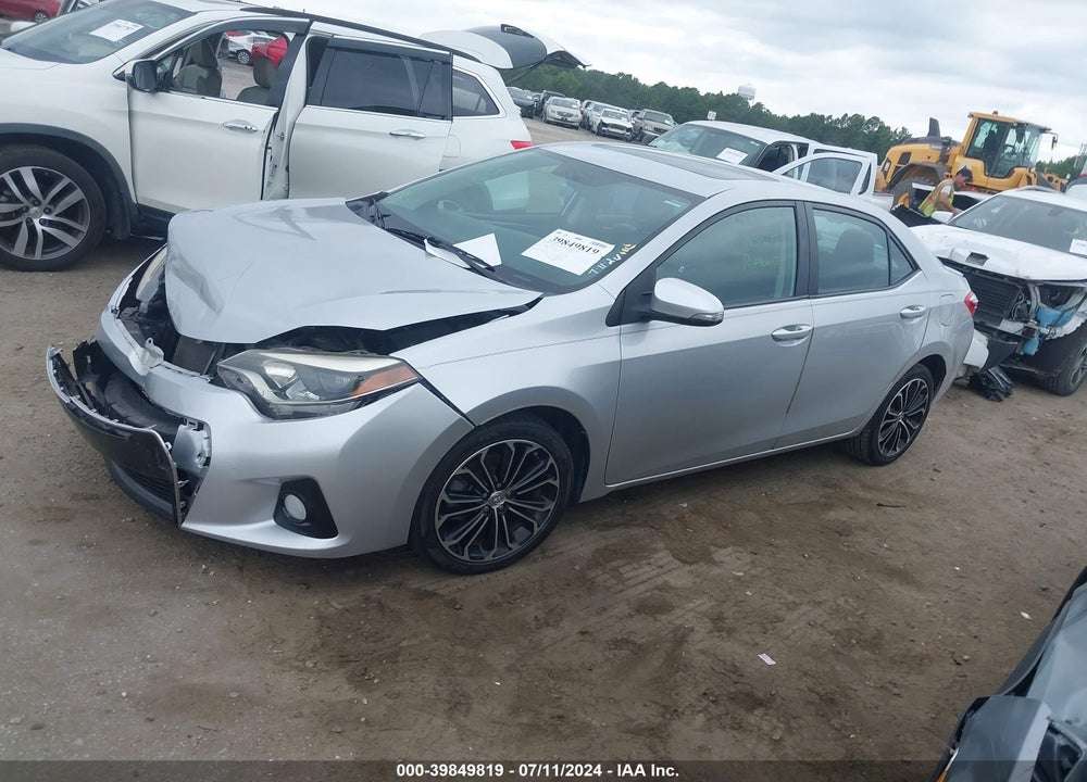 2014 TOYOTA COROLLA S PLUS VIN: 2T1BURHE2EC073241