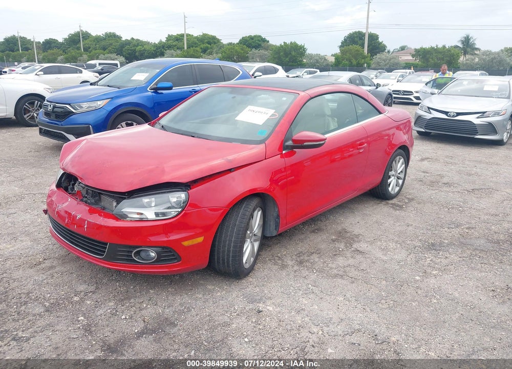 2014 VOLKSWAGEN EOS KOMFORT VIN: WVWBW8AH0EV005736