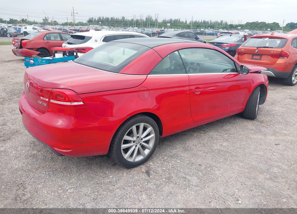 2014 VOLKSWAGEN EOS KOMFORT VIN: WVWBW8AH0EV005736