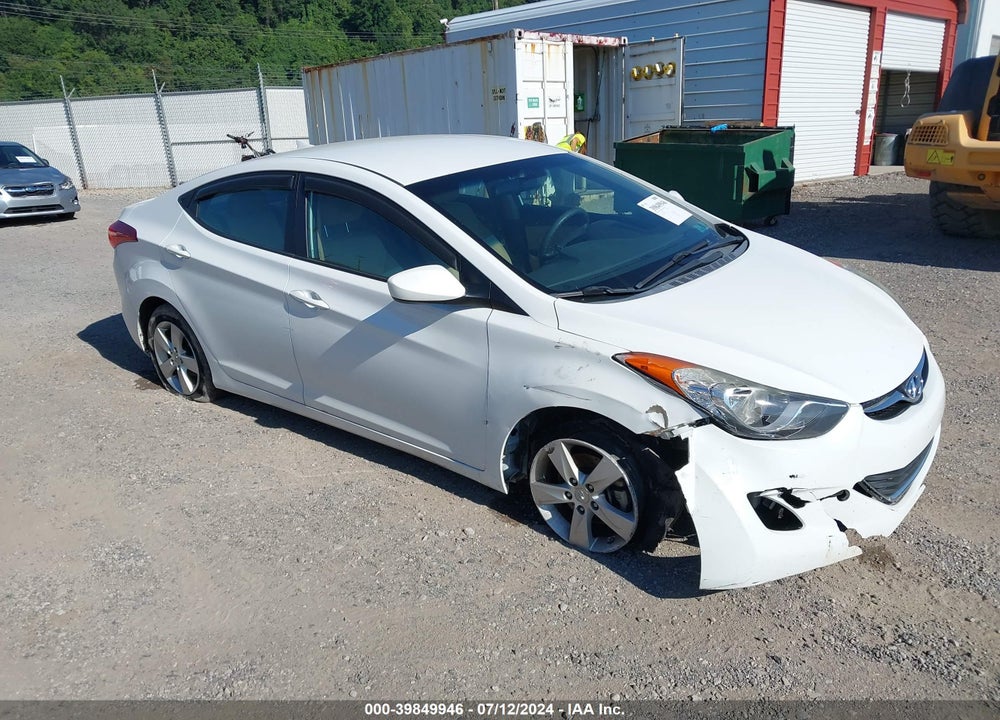 2013 HYUNDAI ELANTRA GLS VIN: 5NPDH4AE2DH366479
