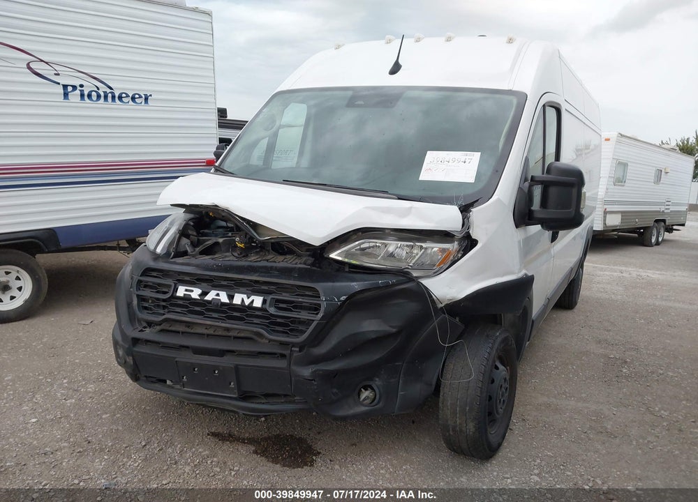 2023 RAM PROMASTER 3500 HIGH ROOF 159 WB VIN: 3C6MRVHGXPE517174
