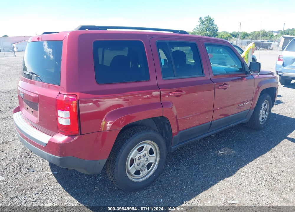 2014 JEEP PATRIOT SPORT VIN: 1C4NJPBA1ED709182